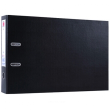 富得快（Fudek）HY3055 PVC档案夹/纸板夹 A3 3寸 横式 黑色