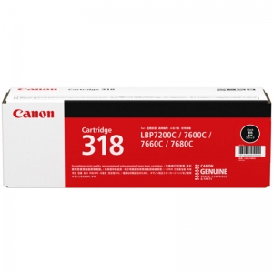 佳能（Canon）CRG-318 BK 黑色硒鼓（适用CANON LBP7200cd 7200cdn 7660cdn）