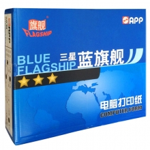 三星蓝旗舰（BLUE FLAGSHIP）241-2 白色/二联二等分 80列电脑连续打印纸 1000页/箱