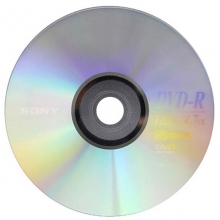 索尼（SONY）DVD-R 16速 4.7G 碟片/光盘/刻录盘/空白光盘 桶装50片