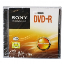 索尼（SONY）DVD-R 16速 4.7G 碟片/光盘/刻录盘/空白光盘 单片独立盒装 10片/盒
