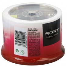 索尼（SONY）CD-R 48速700MB 碟片/光盘/刻录盘/空白光盘 桶装50片