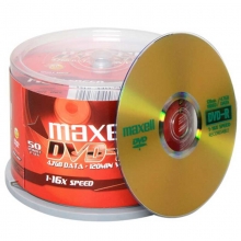麦克赛尔（maxell）DVD-R 16速4.7G 碟片/光盘/刻录光盘/光碟/空白光盘 商务金盘 桶装50片