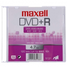 麦克赛尔（maxell）DVD+R 16速4.7G 单片装 碟片/空白光盘/刻录光盘/光碟/光盘 5张/盒