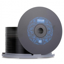 麦克赛尔（maxell）CD-R 48速700M 空白光盘/碟片/刻录光盘/空白光碟/黑胶CD 红纹黑尊 桶装50片