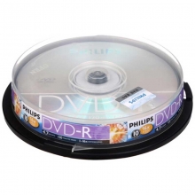 飞利浦（PHILIPS）DVD-R 16速/4.7G 碟片/光盘/空白光盘/刻录盘 桶装10片