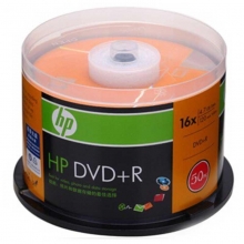 惠普（HP）DVD+R 16速 4.7GB 碟片/刻录盘/光盘/空白光盘 桶装50片