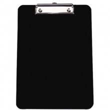 易达（Esselte）40003 透明A4记事板夹/商务会议板夹/写字垫板 黑色