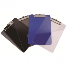 易达（Esselte）透明A4记事板夹/商务会议板夹/写字垫板 颜色随机 单个装