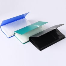 得力（deli）5773 可放240枚 PP塑料名片册/便携名片夹 颜色随机