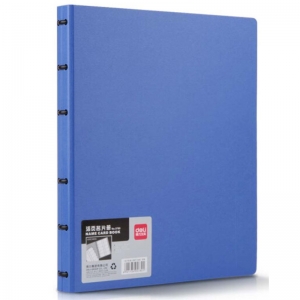得力（deli）5780 可放600枚 六孔活页名片册/名片夹/大容量名片收纳包 蓝色