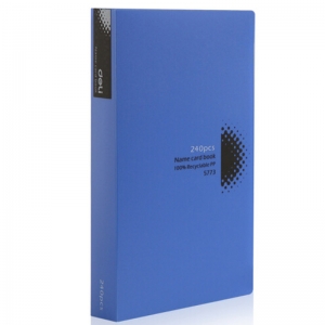 得力（deli）5773 可放240枚 PP塑料名片册/便携名片夹 颜色随机