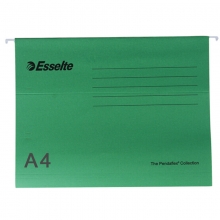 易达（Esselte）393121 A4(345*245mm) 挂快劳/挂式文件夹/吊夹/快劳夹 25个/盒 绿色