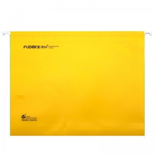 富得快（Fudek）S98440A 吊挂快劳/挂劳夹/吊挂文件夹 A4 25个/盒 黄色