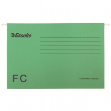 易达（Esselte）393111 FC(403*245mm) 挂快劳/挂式文件夹/吊夹/快劳夹 25个/盒 绿色