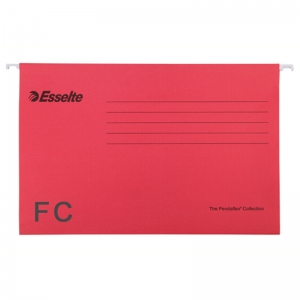 易达（Esselte）393117 FC(403*245mm) 挂快劳/挂式文件夹/吊夹/快劳夹 25个/盒 红色