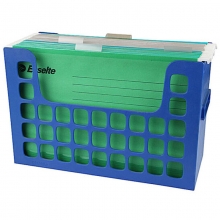 易达（Esselte) 94818P 迪高吊挂文件筐/挂快捞架/吊夹架/挂劳框 适用FC/B4 蓝色