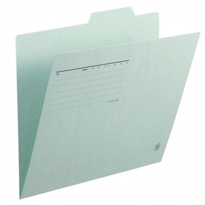 普乐士（PLUS）FL-061IF 单片夹/纸质索引夹/分类办公资料夹 A4横式 浅蓝 10个/包