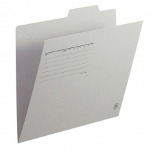 普乐士（PLUS）FL-061IF 单片夹/纸质索引夹/分类办公资料夹 A4横式 浅灰 10个/包
