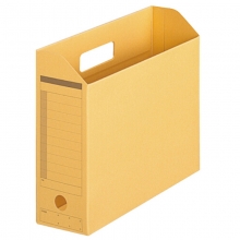 普乐士（PLUS）FL-051BF A4横式文件盒/再生纸质文件架 鹅黄