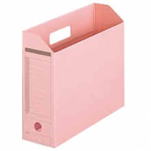普乐士（PLUS）FL-051BF A4横式文件盒/再生纸质文件架 粉红