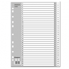齐心（Comix）IX899  1-31数字(31级) PP索引纸/分页纸/分类隔页纸