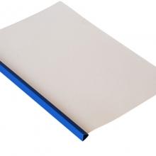 得力（deli）5532 加宽加厚实色杆抽杆文件夹/拉杆夹 A4 15mm 60页 5个装 蓝色