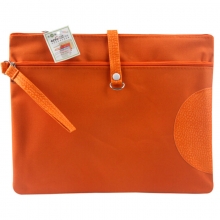 渡美（Dumei）NF633-A4 牛津布双层拉链文件袋/手提资料袋 A4 (34.3*26.5cm)  橙色