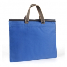 渡美（Dumei）NF-263 多功能手提双拉链文件袋 A4 36*27.5cm 黑色