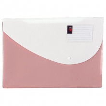 得力（deli）5506 实色按扣文件袋/纽扣袋/资料袋 颜色随机 10个/袋