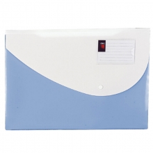 得力（deli）5506 实色按扣文件袋/纽扣袋/资料袋 颜色随机 10个/袋