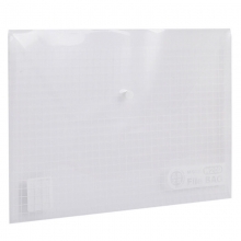 晨光（M&G）ADM94516 方格钮扣袋/按扣袋/文件袋/资料袋 A4 12个装 白色