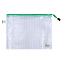 晨光（M&G）ADM94508 透明网格拉链袋/文件袋 A5 颜色随机 12个/包
