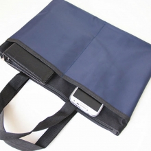 易利文（YILIWEN）100-5 加长双拉链手提加厚材质公文包/多功能文件袋 35*27cm 深蓝色