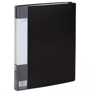 齐心（Comix）PF20AK 资料册/插页夹 A4 20页 黑色