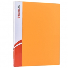 易达（Esselte）88014 舒适型单强力文件夹 A4 背宽18mm 透明橙