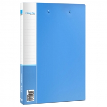 得力（Deli）5302 A4双强力文件夹/资料夹 蓝色
