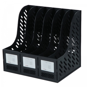 钊盛（ZSSI）ZS-3968 六联资料架/资料框/文件栏 A4 黑色