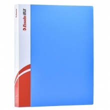 易达（Esselte）88015 舒适型单强力文件夹 A4 背宽18mm 蓝色