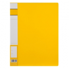 齐心（Comix）A602 单强力夹+插页 A4文件夹/资料夹 黄色