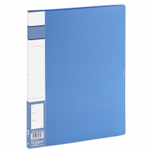 齐心（Comix）A602 单强力夹+插页 A4文件夹/资料夹 蓝色
