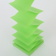 3M（3M）R330N 抽取式便条纸/报事贴 76*76mm 荧光绿 12本/包