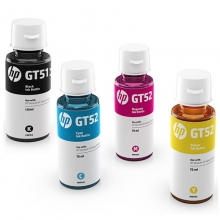 惠普（HP）GT51XL+GT52 黑彩四色套装墨水瓶（适用于HP GT5810/GT5820）