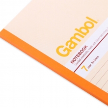 渡边（Gambol）G4807 无线胶装笔记本/软抄本/记事本 A4-80页 混色 5本装