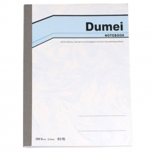 渡美（Dumei）3013 无线装订笔记本/胶装本/记事本 A5-60页 4本装