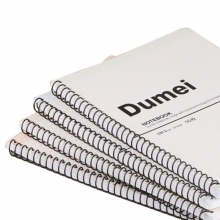 渡美（Dumei）3012 螺旋装订笔记本/线圈本/笔记本 A5-50页 4本装
