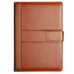 国俊众搏（GJZB）7118 商务拼接平装本/皮面本/仿皮本 B5-140页 80克米黄道林内芯 棕色