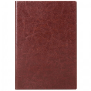 得力（deli）3306 商务办公笔记本/仿皮本/皮面本 A4-160页 棕色