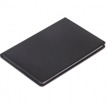 得力（deli）7900 商务软皮面笔记本/记事本/皮面本 18K（250*175mm）80页 黑色