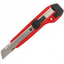 齐心（Comix）B2804 大号加强定位带金属保护套美工刀/裁纸刀/壁纸刀 18mm 颜色随机